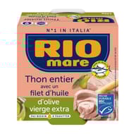 Rio mare thon entier msc avec un filet d'huile d'olive vierge extra - 120g
