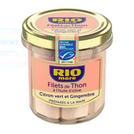 Rio mare filets de thon MSC a l'huile d'olive citron vert et gingembre - 130g