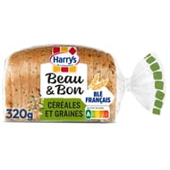 Harry's beau & bon pain de mie farine de blé céréales & graines 320g