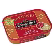 Connétable sardines à l'huile d'olive vierge extra sans arêtes 115g