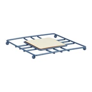 Dessous plat métal bois
