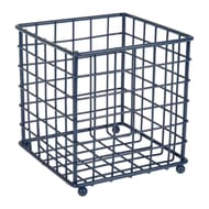 Panier métal 13.5x13.5bleu mat