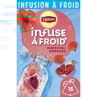 Lipton infusion à froid hibiscus grenade x15 38g