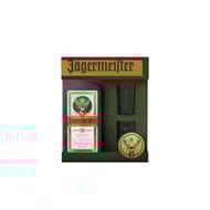 Coffret 70cl liqueur jagermeister + deux verres shooters 35%vol