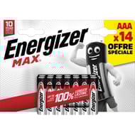 Energizer piles alcalines max alk aaa/lr3 x14 offre speciale 154g
