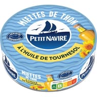 Petit navire miettes de thon huile de tournesol demarche responsable