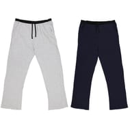 Lot de 2 pantalons de pyjama homme GRIS CHINE AOP/ MARINE XXL