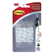 Command crochet clear transparent mini