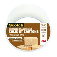 Scotch emballer colis et cartons transparent 100mX48mm