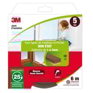 3M joint d'isolation "bon état" classique marron 2 x 3 mètres
