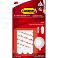 Command languettes enlevables standard moyen modèle blanc