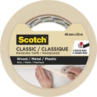 Ruban de masquage scotch lignes droites classic beige 50mx48mm