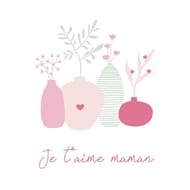20 serviettes 25x25cm amour floral