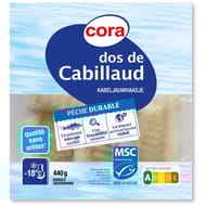 Cora dos de cabillaud msc 440g