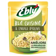 Ebly blé micro-ondable nature à l'huile d'olive 2 minutes 220g