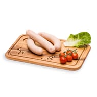 Saucisse blanche à griller fine sous atmosphere