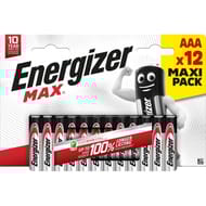 Energizer piles alcalines AAAx12 max