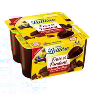 La Laitière frais et fondant chocolat noir 4x115g