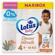 Lotus baby douceur naturelle culottes t4 maxibox bio x64
