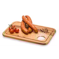 Saucisse lorraine crue fumee tradiitionelle sous atmosphere
