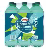 Cora eau finement pétillante source Perle 6x1.25l