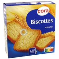 Cora biscottes nature 36 tranches 300g