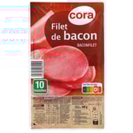 Cora filet de bacon 10 tranches 100g