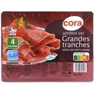 Cora jambon sec supérieur 4 grandes tranches 90g