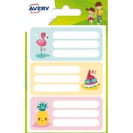 AVERY - 15 étiquettes scolaires F 76X34 MM FLAMANT ROSE