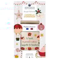 Verre ovale avec couvercle bambou canelle d'oranger