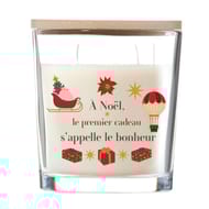 Testeur contenant ovale avec étiquette serigraphiée bougie 2mèches