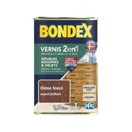 Bondex vernis bois chêne foncé brillant 0.25l
