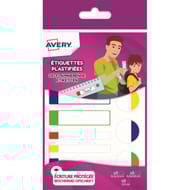Avery 24 étiquettes auto-plastifiées basiques assortiment