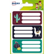 Avery 15 étiquettes scolaires L 76X34 MM lama