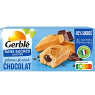 Gerble gâteaux fourrés chocolat sans sucres ajoutés 150g