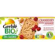 Gerblé bio sablé amande cranberry bio 132g