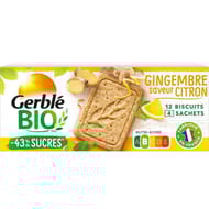 Gerblé bio sablé citron gingembre bio 132g