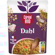 Céréal bio dahl lentilles corail et pois chiches lait de coco et cumin 220g