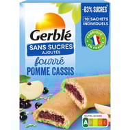 Gerblé biscuits fourrés cassis sans sucres ajoutés 180g