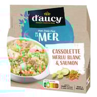 D'aucy mon petit plat de la mer cassolette merul blanc & saumon 300g