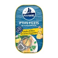 Petit navire "les petits de maquereaux" - huile d'olive vierge extra, citron 90g