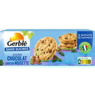 Gerblé cookies pépites chocolat noisettes sans sucres ajoutés 130g