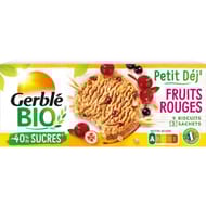 Gerblé bio biscuit petit déj fruits rouges bio 132g