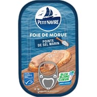 Petit navire foie de morue msc bleu blanc coeur pointe de sel martin pn 120g