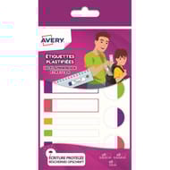 Avery 24 étiquettes auto-plastifiées fluo assortiment