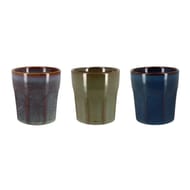 Tasse expresso irizia en gres 3 coloris assortis 20cl
