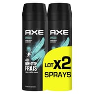 Axe déodorant bodyspray Apollo lot 2x200ml