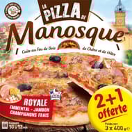 La pizza de manosque pizza royale 3x400g 2+1 offerte