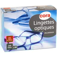 Cora lingettes optiques x 30