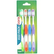 Cora brosse à dents pack de 4 souple